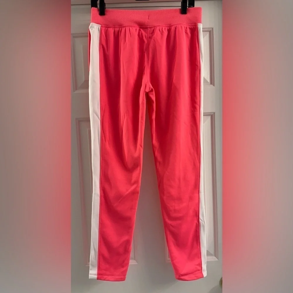 Under Armour Girls Armour Fleece Sweat Pants Pink Size L